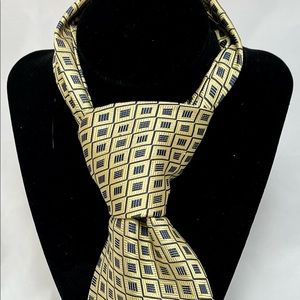 Gold and Blue Brooks Brothers Neck Tie